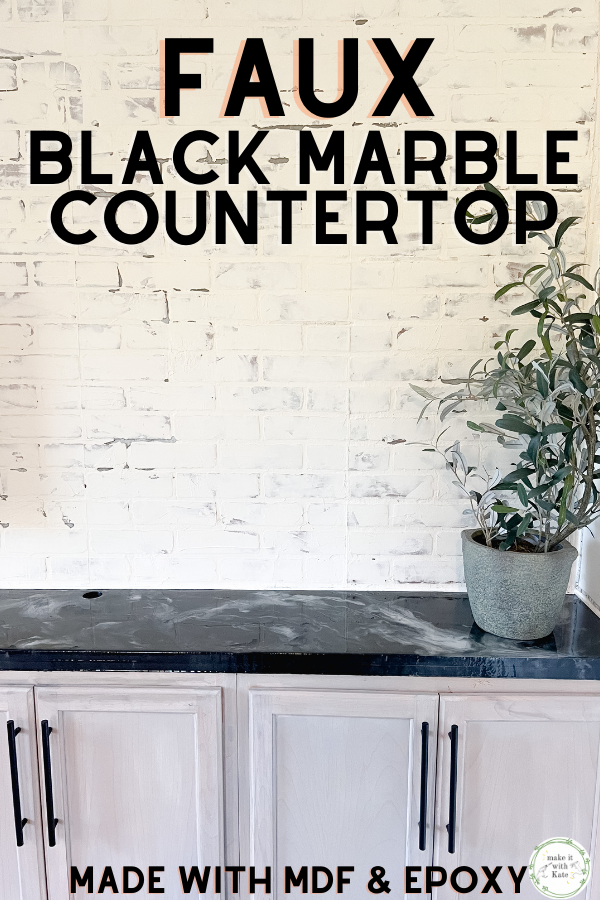 This faux marble countertop is made out of MDF and epoxy, and looks like the real deal. Check out the straightforward and easy process. 