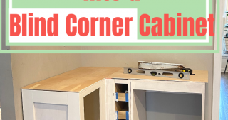 Convert a Base Cabinet to a Blind Corner Cabinet: DIY Corner Coffee Bar