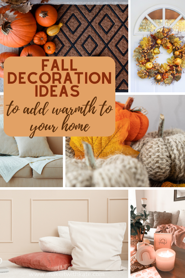 Fall house decoration can give your home a cozy, warm vibe. From fall colors to throw pillows, here are some ideas for decor around your home.