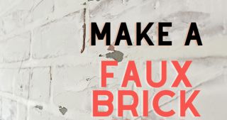 DIY Faux Brick Wall from Wall Paneling: Fall One Room Challenge Week 2
